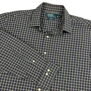 Polo Ralph Lauren EUC Button Down Men's XL Purple Plaid Classic Fit Cotton
